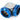 Bitspower Black Sparkle / Royal Blue Enhance 90 - Degree Dual Multi - Link Adapter For OD 12MMBP-BSE90DML-RBL