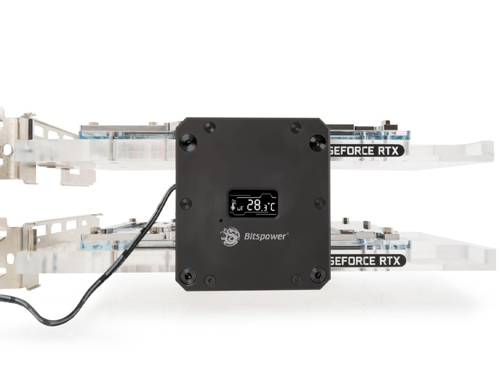 Bitspower Block Bridge with OLED (Slot 1 & 3) - Thumbnail 2