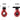 Bitspower BP - MVV - DBRBK Mini - Valve - Deep Blood Red With Black HandleBP-MVV-DBRBK