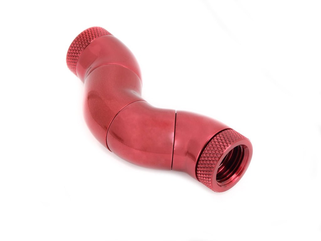 Bitspower Deep Blood Red Five Rotary Snake-Style Dual IG1/4" Extender - Thumbnail 2