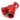 Bitspower Deep Blood Red Y - Block With Triple Rotary IG1/4"BP-DBR3RYB