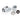 Bitspower Deluxe White Advanced Rotary G1/4" 90 - Degree Multi - Link Adapter For OD 16MMBP - DWE90RMLA16