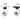 BitspowerBitspower Deluxe White Mini Valve Rotary Inner G1/4" & Inner G14" With Black HandleBP - MVVFRIGIG14 - DWBK