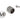 Bitspower G1/4" Black Sparkle Compression Fitting CC6 Ultimate For ID 7/16" OD 5/8" TubeBP-BSCPF-CC6U
