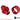 Bitspower G1/4 Deep Blood Red Rotary Compression Fitting Ultimate for ID 1/2" OD 3/4"BP-DBRRCPF-CC5U