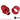 Bitspower G1/4 Deep Blood Red Rotary Compression Fitting Ultimate for ID 3/8" OD 5/8"BP-DBRRCPF-CC3U