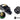 Bitspower G1/4 Matte Black Dual Rotary 60 - Degree Compression Fitting - ID 3/8" OD 1/2" - UltimateBP-MB60R2CPF-CC2U