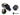 Bitspower G1/4 Matte Black Dual Rotary 60 - Degree Compression Fitting - ID 3/8" OD 1/2" - UltimateBP-MB60R2CPF-CC2U