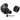 Bitspower G1/4 Matte Black Triple Rotary 90 - Degree Compression Fitting - ID 1/4" OD 3/8"BP-MB90R3CPF-CC1V3