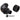 Bitspower G1/4 Matte Black Triple Rotary 90 - Degree Compression Fitting Ultimate for ID 7/16" OD 5/8"BP-MB90R3CPF-CC6U
