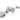 Bitspower G1/4 Silver Shiny Dual Rotary 90-Degree Compression Fitting-ID 7/16