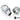 Bitspower G1/4 Silver Shiny Dual Rotary 60 - Degree Compression Fitting Ultimate for ID 1/2" OD 5/8"BP-60R2CPF-CC4U