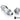 Bitspower G1/4 Silver Shiny Triple Rotary 90 - Degree Compression Fitting Ultimate for ID 3/8" OD 1/2"BP-90R3CPF-CC2U