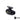 Bitspower Matte Black Mini Valve Rotary Inner G1/4" & Inner G14" With Black HandleBP-MVVFRIGIG14-MBKBK