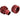 Bitspower Premium G1/4" Deep Blood Red High Flow 3/8" (5/8") Compression Fitting - V3BP-DBRCPF-CC3V3