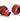 Bitspower Premium G1/4" Deep Blood Red High Flow 7/16" ID (5/8" OD) Compression Fitting - V3BP-DBRCPF-CC6V3