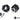 Bitspower Premium Master Hard Tube Fitting MHT12 6 Pack - Abrasive Black