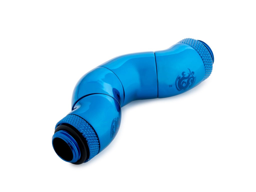 Bitspower Royal Blue Five Rotary Snake-Style Dual G1/4" Adapter