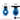 Bitspower Royal Blue Mini Valve With Black HandleBP-MVV-RBLBK