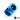 Bitspower Royal Blue T - Block With Triple IG1/4"BP-RBLTB
