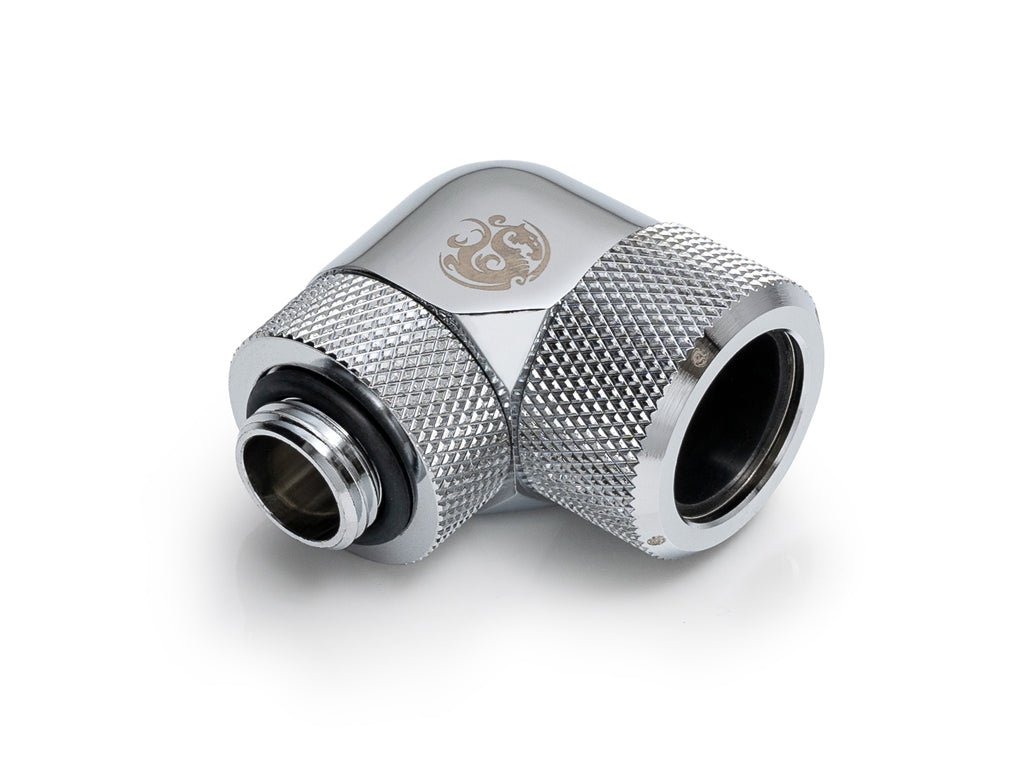 Bitspower Silver Shining Advanced Rotary G1/4" 90-Degree Multi-Link Adapter For OD 14MM - Thumbnail 3