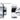 Bitspower Silver Shining T - Block Rotary G1/4"& Inner G1/4"x2BP - TBRGIG2