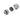 Bitspower Touchaqua Advanced G1/4" Tighten Fitting For Hard Tubing OD12MM (Glorious Silver) (2 PCS )BPTA-TFHA12-GS