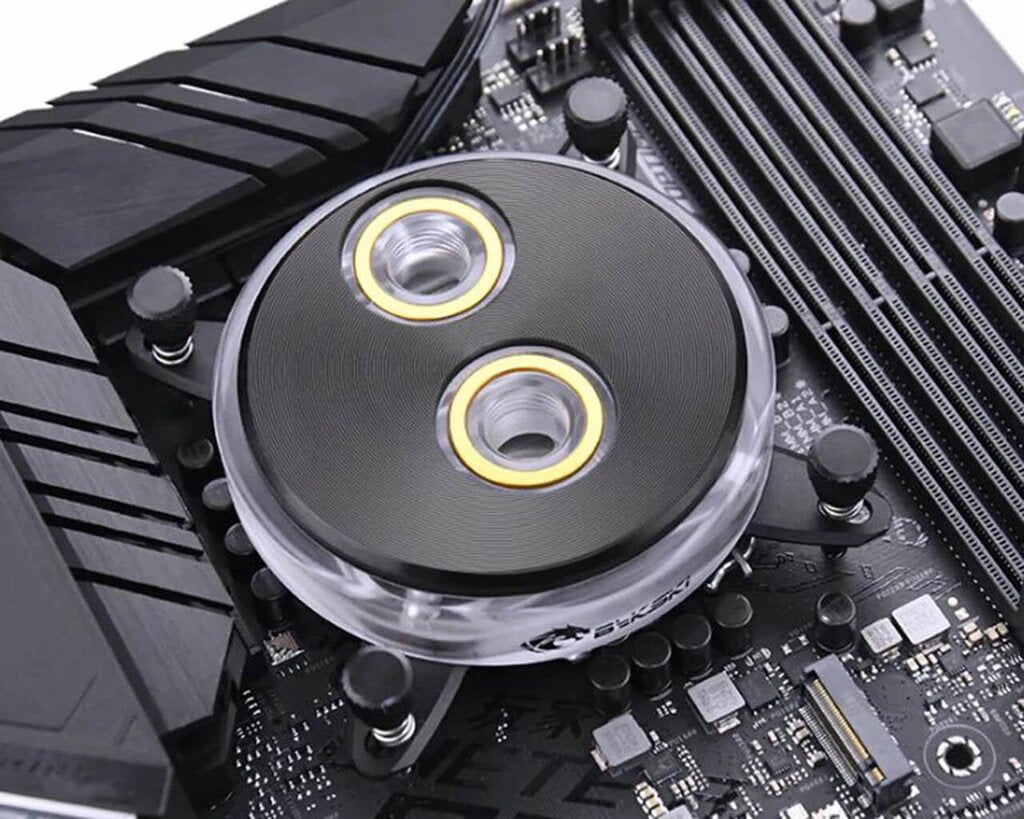 Bykski CPU-XPR-CD Intel CPU Water Cooling Block - Silver w/ 5v Addressable RGB (RBW) - Thumbnail 5