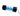 Bykski Cylindrical DNA Reservoir - Black POM / Blue - 180mm (B - DNA - CT - POM - 180BL)B-DNA-CT-POM-180BL