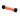 Bykski Cylindrical DNA Reservoir - Black POM / Red - 260mm (B - DNA - CT - POM - 260R)B-DNA-CT-POM-260R