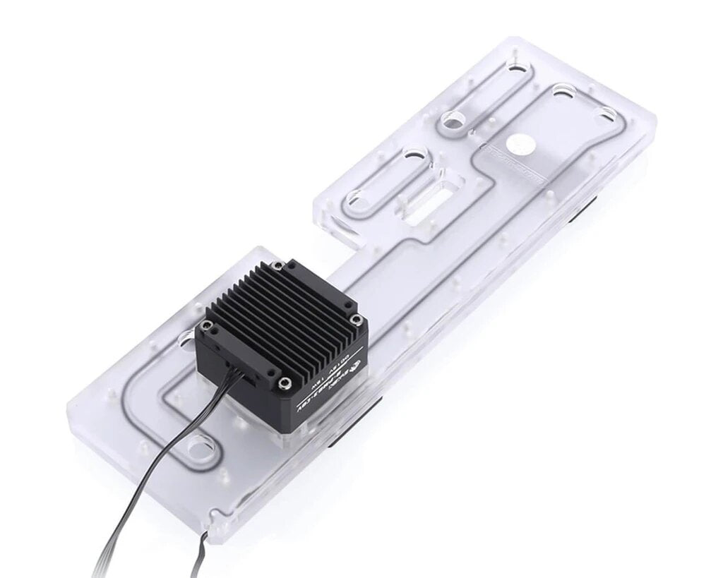 Bykski Distro Plate for Cougar Conquer - PMMA w/ 5v Addressable RGB (RBW) - Thumbnail 2