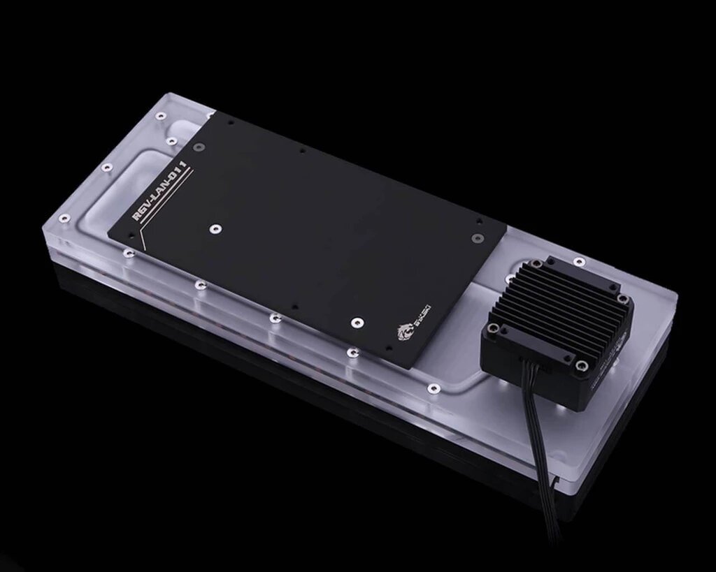 Bykski Distro Plate - Lian Li PC-011 - PMMA w/ 5v Addressable RGB (RBW)