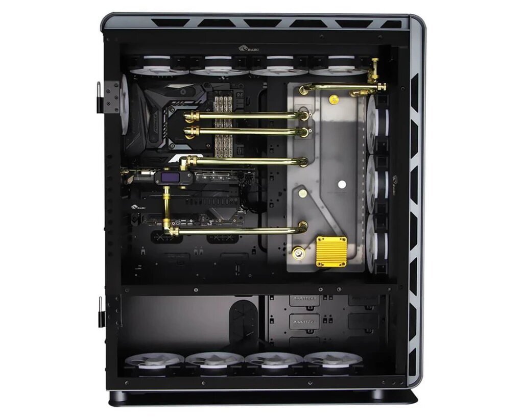 Bykski Distro Plate - Phanteks Enthoo Elite - PMMA w/ 5v Addressable RGB (RBW) - Thumbnail 5