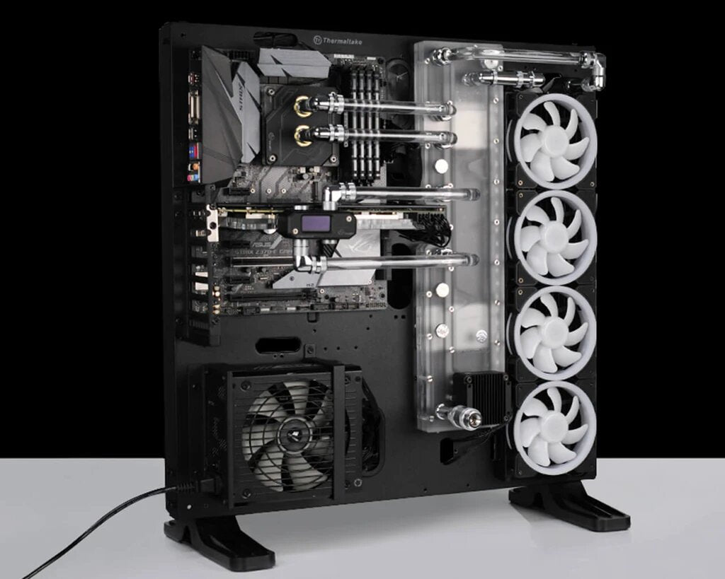 Bykski Distro Plate - TT Core P5 - PMMA w/ 5v Addressable RGB (RBW) - Thumbnail 3