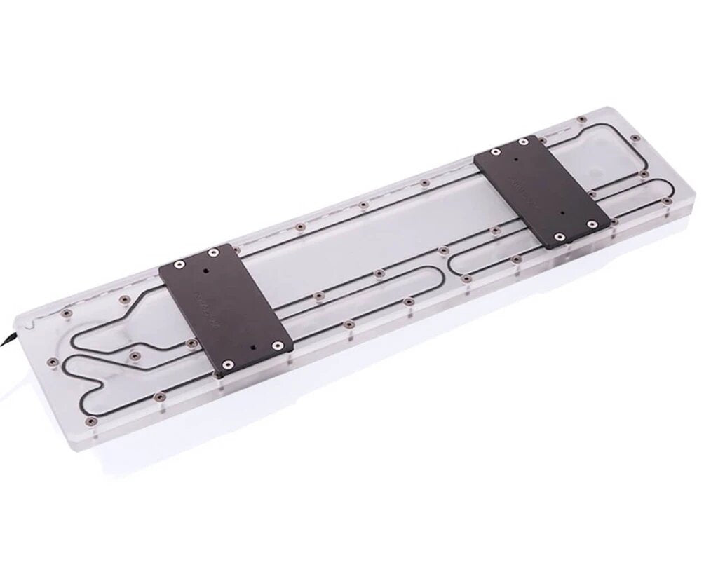 Bykski Distro Plate - TT Core P5 - PMMA w/ 5v Addressable RGB (RBW) - Thumbnail 4