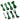 CableMod E-Series GS & PS 550/650 ModFlex™ Cable Kit - BLACK/GREEN