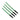 CableMod ModFlex™ Sleeved Wire - 16" Green 4 - PackCM-MSW-16G-4-R-D