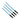 CableMod ModFlex™ Sleeved Wire - 8" Light Blue 4 - PackCM-MSW-8LB-4-R-D