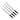 CableMod ModFlex™ Sleeved Wire - 8" Silver 4 - PackCM-MSW-8S-4-R-D