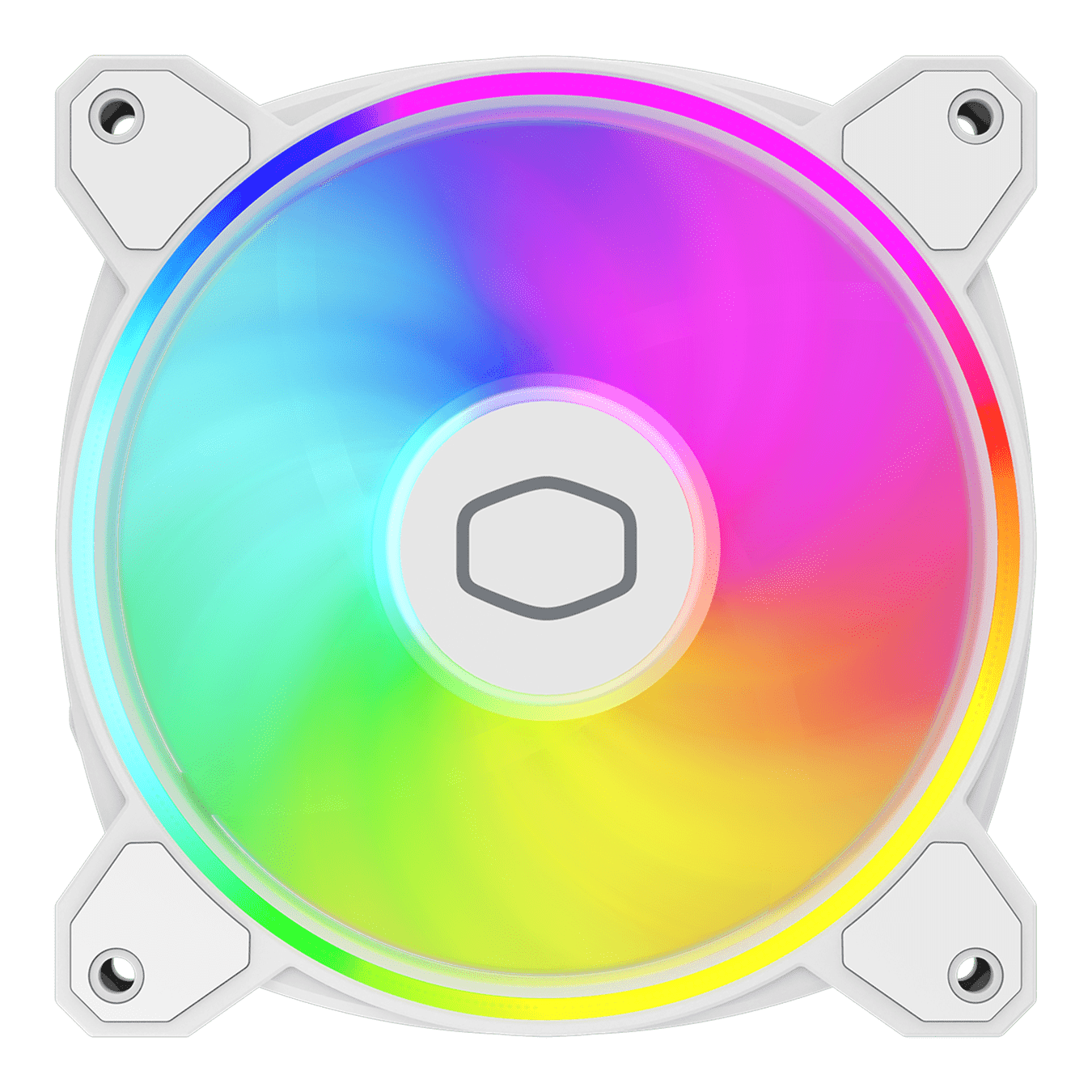 Cooler Master MasterFan MF140 Halo² Fan, Duo-Ring ARGB Gen 2 - White