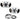 Corsair Hydro X Series XF Hardline 90° 12mm OD Fitting Twin Pack — ChromeCX-9052021-WW