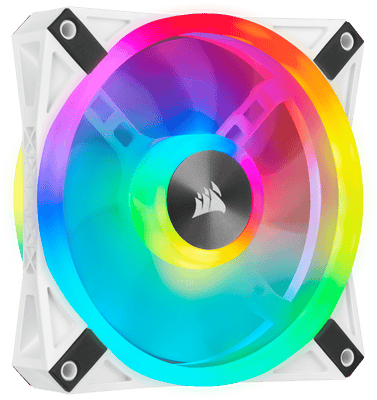 Corsair iCUE QL120 RGB 120mm PWM White Fan — Single Pack