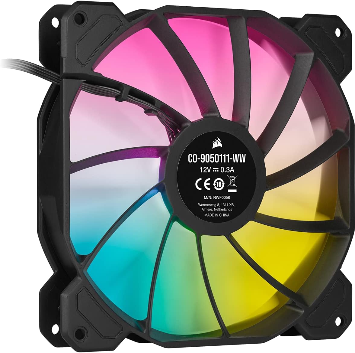 Corsair iCUE SP140 RGB ELITE Performance 140mm PWM Fan Dual Fan Kit with Lighting Node CORE - Thumbnail 4