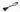 DarkSide 30cm (12") SATA 2.0/3.0 7P 180° to 180° cable with latch - Gun Metal