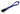 Darkside 30cm (12") SATA Data Cable - Dark Blue UV