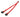 Darkside 4-Pin PWM Dual Fan Y Splitter Cable - UV Red Sleeved