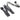 DarkSide 4-Way 4-Pin MOLEX Power Y-Cable Splitter – Jet Black