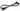 DarkSide 45cm (18") SATA 2.0/3.0 7P 180° to 180° cable with latch - Gun Metal