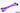 Darkside 45cm (18″) SATA 2.0/3.0 7P 180° to 90° cable with latch – Purple