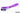 Darkside 60cm (24″) SATA 2.0/3.0 7P 180° to 90° cable with latch – Purple